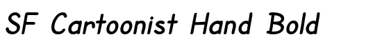 SF Cartoonist Hand Bold - Download Thousands of Free Fonts at FontZone.net