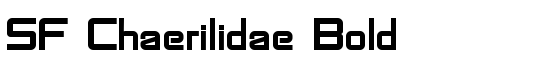 SF Chaerilidae Bold - Download Thousands of Free Fonts at FontZone.net