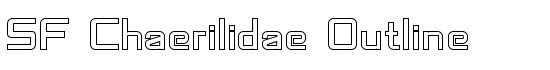 SF Chaerilidae Outline - Download Thousands of Free Fonts at FontZone.net