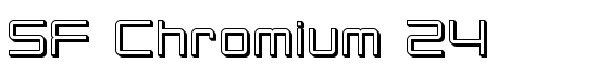 SF Chromium 24 - Download Thousands of Free Fonts at FontZone.net