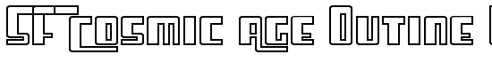 SF Cosmic Age Outine Upright - Download Thousands of Free Fonts at FontZone.net