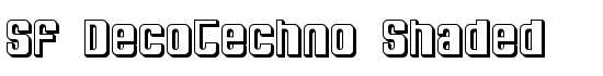 SF DecoTechno Shaded - Download Thousands of Free Fonts at FontZone.net