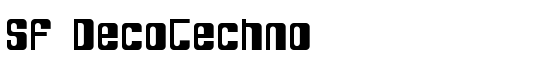 SF DecoTechno - Download Thousands of Free Fonts at FontZone.net
