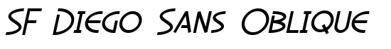 SF Diego Sans Oblique - Download Thousands of Free Fonts at FontZone.net