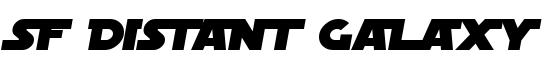 SF Distant Galaxy Alternate Italic - Download Thousands of Free Fonts at FontZone.net
