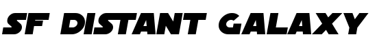 SF Distant Galaxy Italic - Download Thousands of Free Fonts at FontZone.net