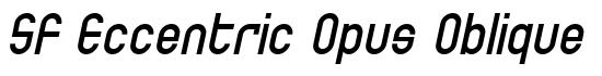 SF Eccentric Opus Oblique - Download Thousands of Free Fonts at FontZone.net