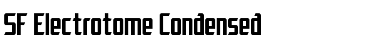 SF Electrotome Condensed - Download Thousands of Free Fonts at FontZone.net