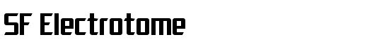 SF Electrotome - Download Thousands of Free Fonts at FontZone.net