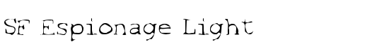 SF Espionage Light - Download Thousands of Free Fonts at FontZone.net