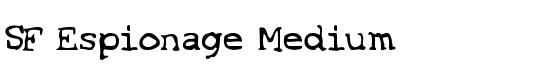 SF Espionage Medium - Download Thousands of Free Fonts at FontZone.net