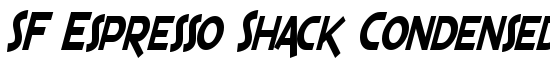 SF Espresso Shack Condensed Italic - Download Thousands of Free Fonts at FontZone.net