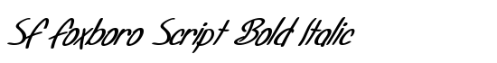 SF Foxboro Script Bold Italic - Download Thousands of Free Fonts at FontZone.net