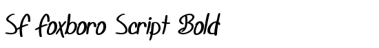 SF Foxboro Script Bold - Download Thousands of Free Fonts at FontZone.net