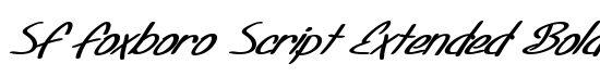 SF Foxboro Script Extended Bold Italic - Download Thousands of Free Fonts at FontZone.net