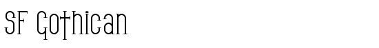SF Gothican - Download Thousands of Free Fonts at FontZone.net