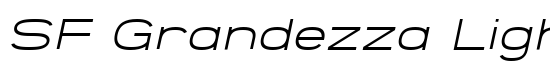 SF Grandezza Light Oblique - Download Thousands of Free Fonts at FontZone.net