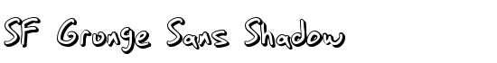 SF Grunge Sans Shadow - Download Thousands of Free Fonts at FontZone.net