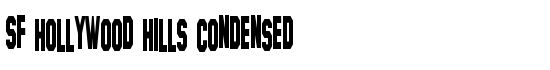 SF Hollywood Hills Condensed - Download Thousands of Free Fonts at FontZone.net