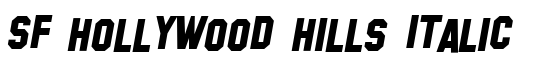 SF Hollywood Hills Italic - Download Thousands of Free Fonts at FontZone.net