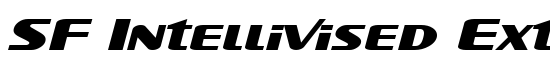 SF Intellivised Extended Italic - Download Thousands of Free Fonts at FontZone.net