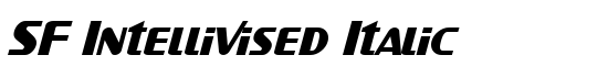 SF Intellivised Italic - Download Thousands of Free Fonts at FontZone.net