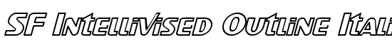 SF Intellivised Outline Italic - Download Thousands of Free Fonts at FontZone.net