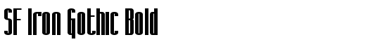 SF Iron Gothic Bold - Download Thousands of Free Fonts at FontZone.net