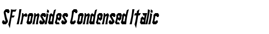 SF Ironsides Condensed Italic - Download Thousands of Free Fonts at FontZone.net