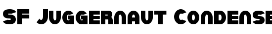 SF Juggernaut Condensed Bold - Download Thousands of Free Fonts at FontZone.net