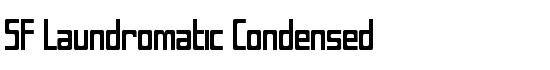 SF Laundromatic Condensed - Download Thousands of Free Fonts at FontZone.net