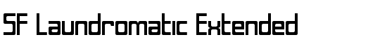 SF Laundromatic Extended - Download Thousands of Free Fonts at FontZone.net