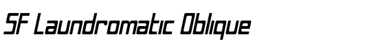 SF Laundromatic Oblique - Download Thousands of Free Fonts at FontZone.net