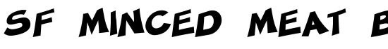 SF Minced Meat Bold - Download Thousands of Free Fonts at FontZone.net