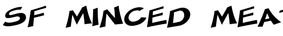 SF Minced Meat Extended - Download Thousands of Free Fonts at FontZone.net