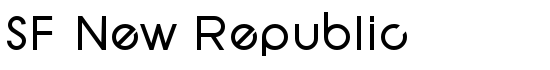 SF New Republic - Download Thousands of Free Fonts at FontZone.net