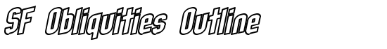 SF Obliquities Outline - Download Thousands of Free Fonts at FontZone.net