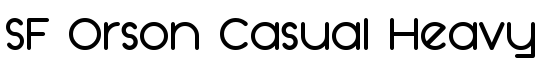 SF Orson Casual Heavy - Download Thousands of Free Fonts at FontZone.net