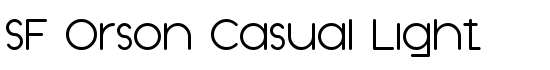 SF Orson Casual Light - Download Thousands of Free Fonts at FontZone.net