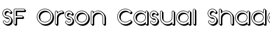 SF Orson Casual Shaded - Download Thousands of Free Fonts at FontZone.net
