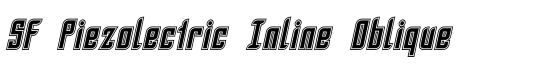 SF Piezolectric Inline Oblique - Download Thousands of Free Fonts at FontZone.net
