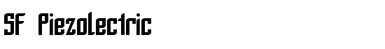 SF Piezolectric - Download Thousands of Free Fonts at FontZone.net