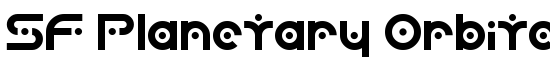 SF Planetary Orbiter - Download Thousands of Free Fonts at FontZone.net