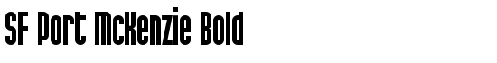 SF Port McKenzie Bold - Download Thousands of Free Fonts at FontZone.net