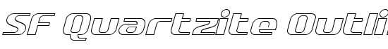 SF Quartzite Outline Italic - Download Thousands of Free Fonts at FontZone.net