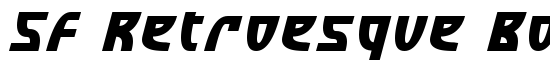 SF Retroesque Bold Italic - Download Thousands of Free Fonts at FontZone.net