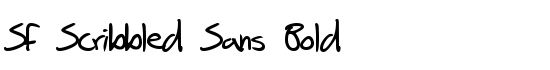 SF Scribbled Sans Bold - Download Thousands of Free Fonts at FontZone.net