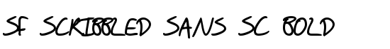 SF Scribbled Sans SC Bold - Download Thousands of Free Fonts at FontZone.net