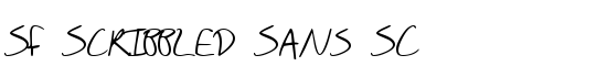 SF Scribbled Sans SC - Download Thousands of Free Fonts at FontZone.net