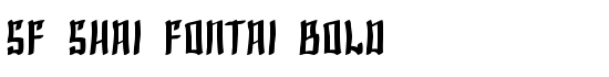 SF Shai Fontai Bold - Download Thousands of Free Fonts at FontZone.net